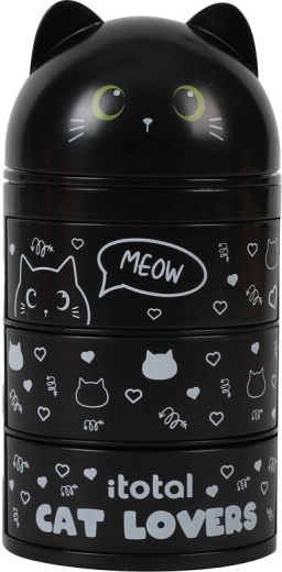 Organiseur à tiroirs Chat noir