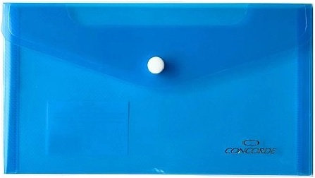 Chemises à pression DL CONCORDE, bleu transparent