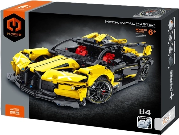 IM.Master voiture de course jaune 1:14 (kit de construction)