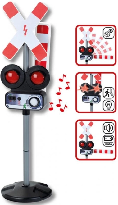 Barrières ferroviaires avec lumière et son pour enfants