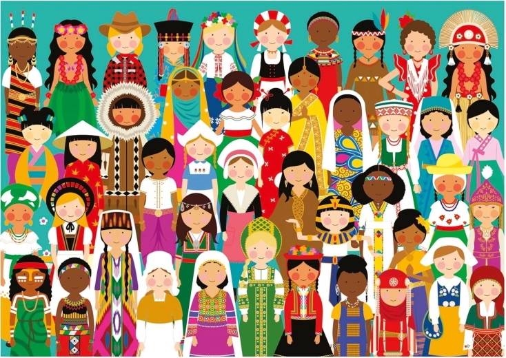 Puzzle Educa Filles du monde 300 pièces