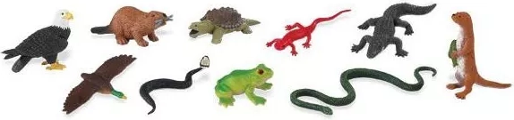 Au bord de la rivière – set de figurines d’animaux Safari Ltd (48 pcs)