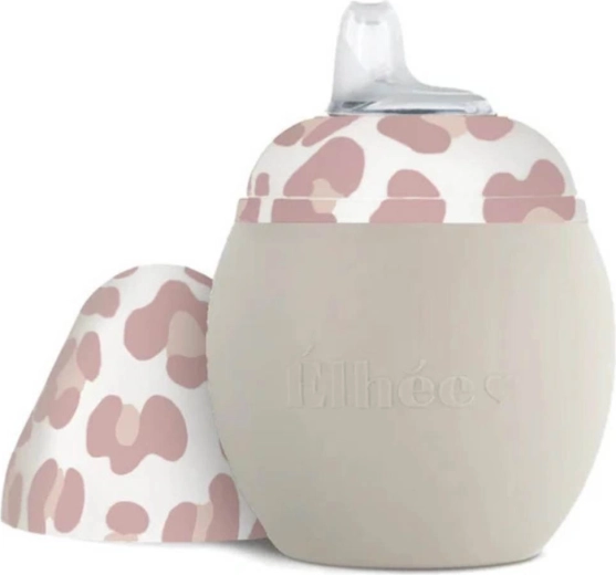 Élhée gobelet d’apprentissage Bubble 240 ml sand/graouu pink