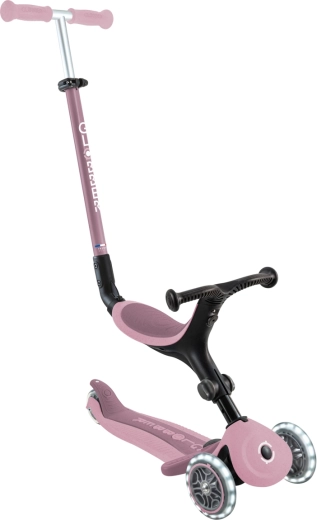 Globber GO UP Active Lights Ecologic 3-en-1 trottinette berry