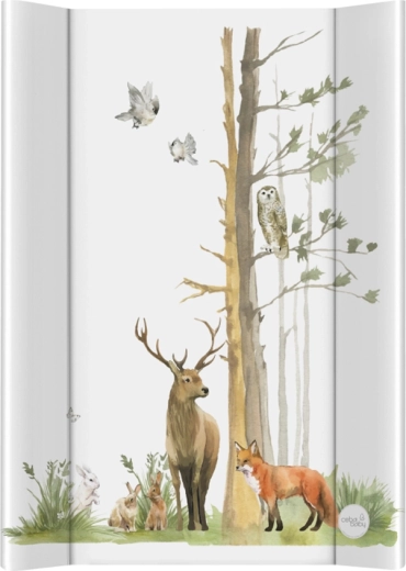 Matelas à langer Ceba Baby Basic Woodland 50 × 70 cm avec planche rigide