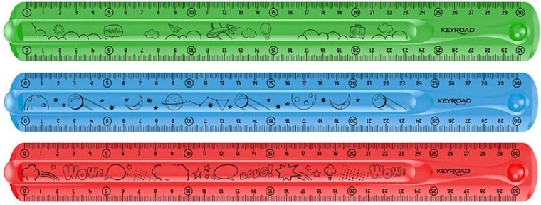 Règle flexible KEYROAD Flexi 30 cm, transparente