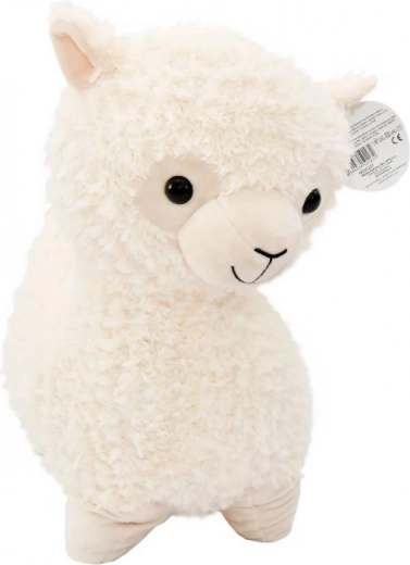 Lama en peluche crème 40 cm
