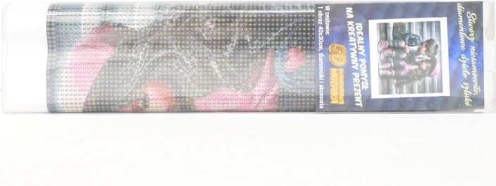 Mosaïque diamantée Fille et garçon dans l’escalier 30 × 40 cm