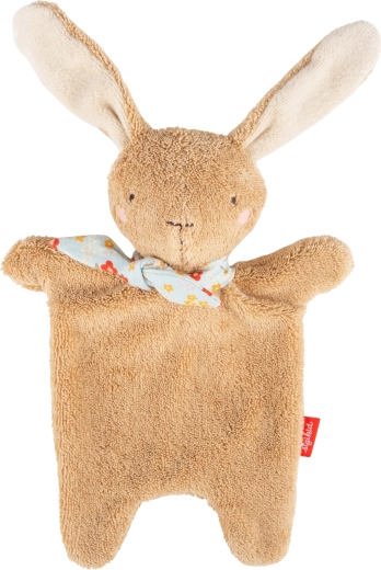 Sigikid doudou confort en coton lapin marron 25 cm