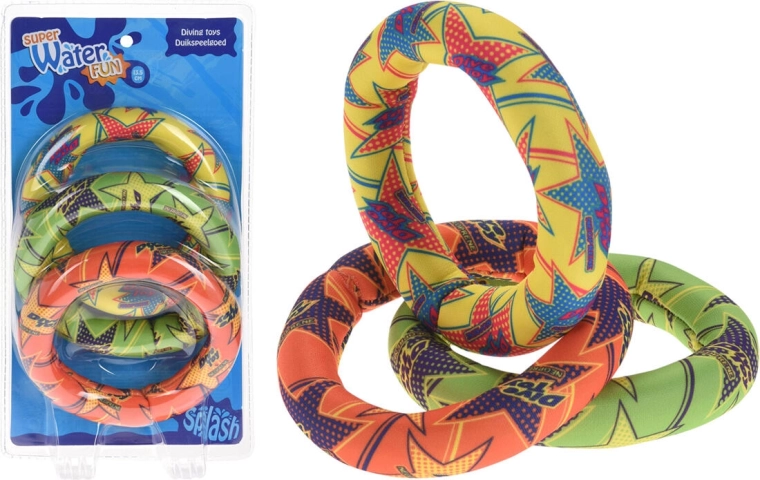 Anneaux aquatiques en néoprène 13 cm, lot de 3