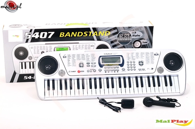 Orgue électronique avec microphone, 54 touches