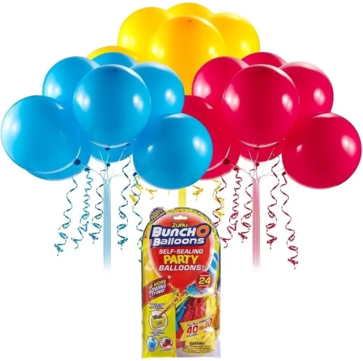Ballons de fête colorés - rouge, bleu, jaune