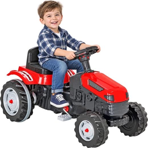 Tracteur à pédales Jamara Strong Bull rouge