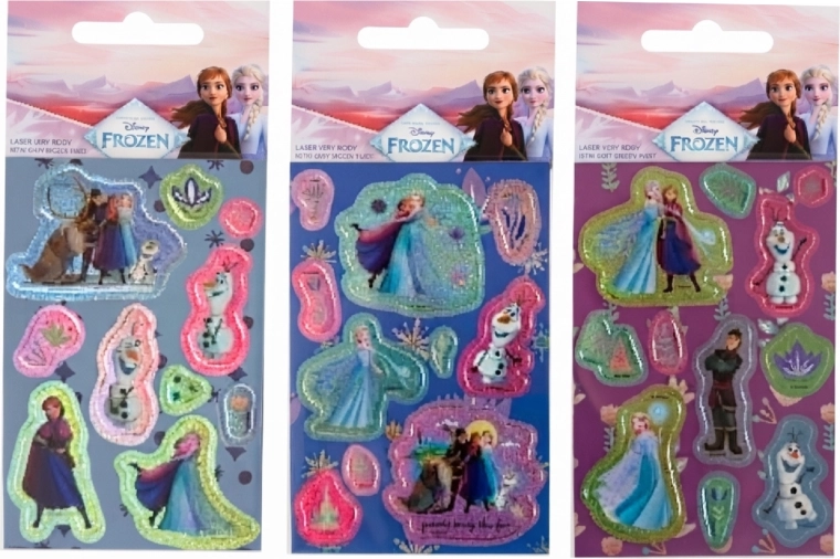 Set d’autocollants laser Frozen – La Reine des Neiges (3 feuilles)