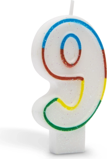 Bougie d’anniversaire chiffre 9