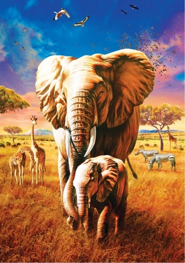 ART PUZZLE Puzzle Maman éléphant 1000 pièces