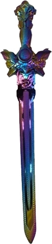Épée fantasy pour enfant avec effet arc-en-ciel 58 cm - 1 pièce