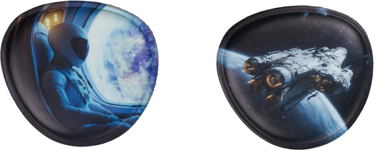 Badges interchangeables BAAGL Baaglies – espace, set de 2 pcs