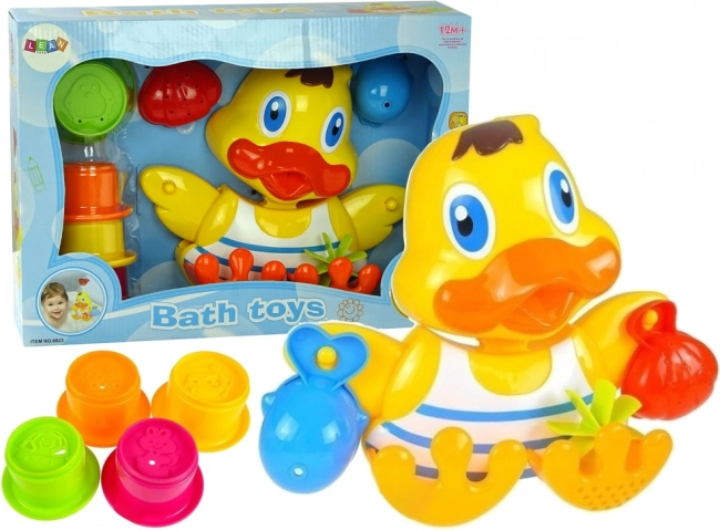 Canard de bain avec gobelets empilables