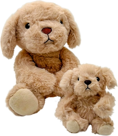Peluche Steppos chien à réchauffer au micro-ondes avec chiot
