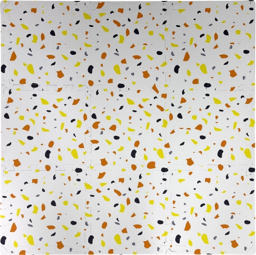 Tapis de sol éducatif en mousse Humbi – puzzle 9 pièces, taches colorées