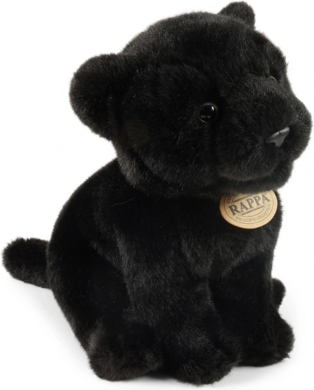 Panthère noire en peluche assise 23 cm ÉCO-RESPONSABLE