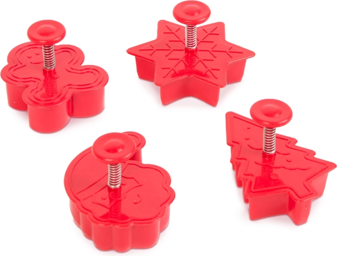 Ensemble de découpoirs à ressort pour biscuits - 4 pièces