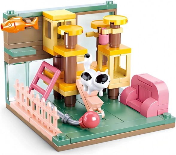 Sluban Mini Kit de construction Coin pour chats