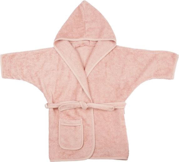 Peignoir en bambou pour enfant Timboo misty rose (2–4 ans)