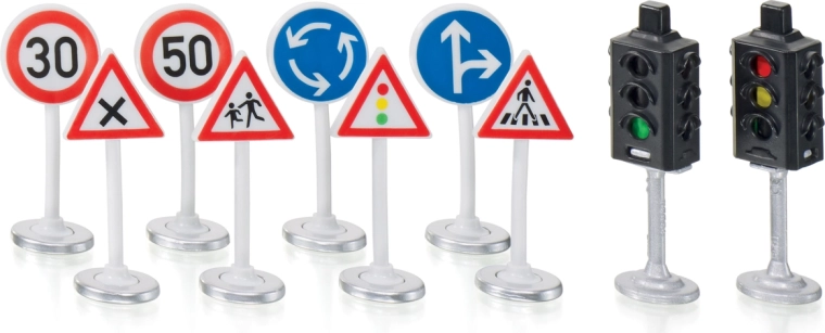 SIKU World feux de signalisation avec panneaux de circulation