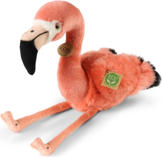 Flamant rose en peluche 36 cm éco-responsable