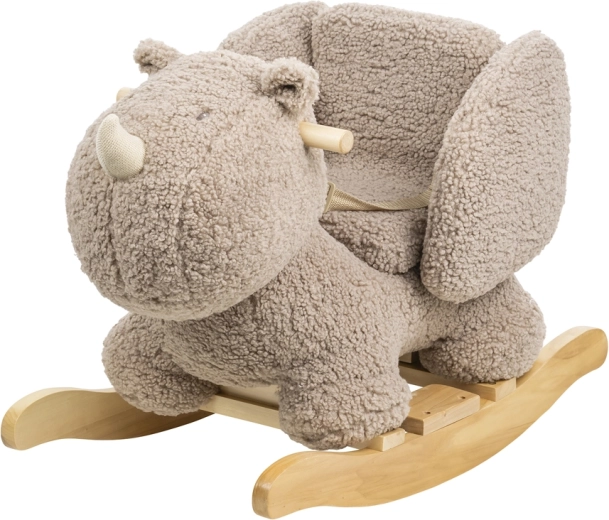 Nattou balançoire en peluche Teddy – rhinocéros taupe (10–36 mois)