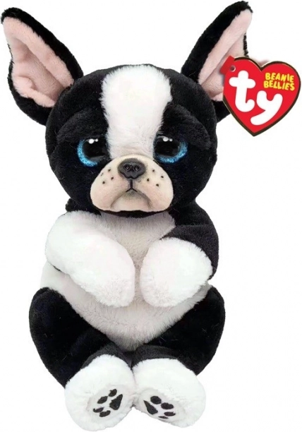Chien en peluche TY 15 cm – noir et blanc