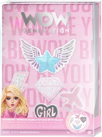 Carnet configurable WOW Generation avec écussons interchangeables A5