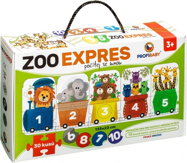 Puzzle ZOO Expres - Comptez Avec Moi 30 Pièces