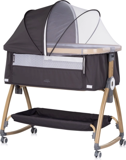 Lit cododo Chipolino Charisma 2-en-1 charcoal/wood
