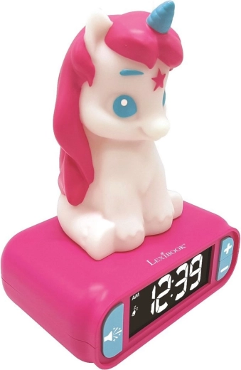 Réveil pour enfants avec licorne et veilleuse