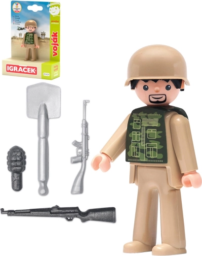 Efko Igráček soldat (métiers) set avec accessoires