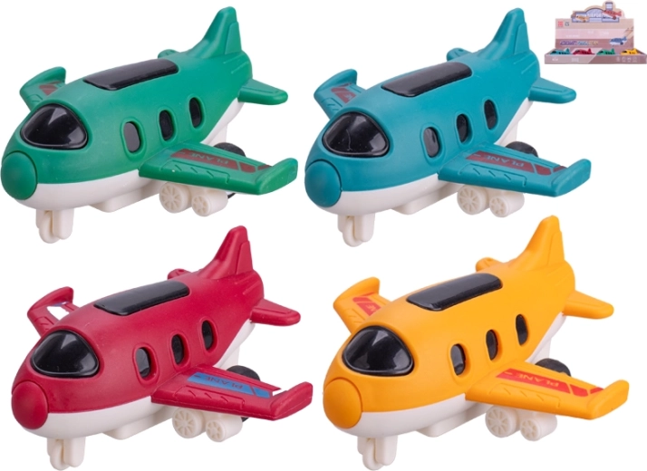 Avion à inertie 9,5 cm – jouet en plastique résistant pour enfants