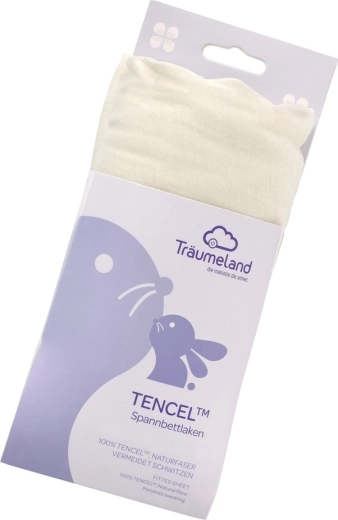 Drap-housse Träumeland Tencel 40 × 90 cm, couleur menthe