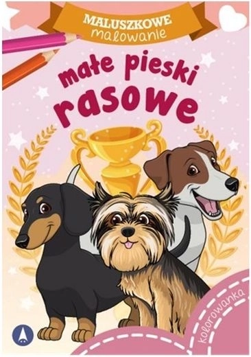 Coloriage pour les tout-petits : petits chiots de race