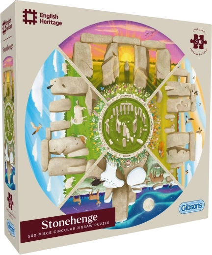 Puzzle rond Gibsons English Heritage : Stonehenge 500 pièces