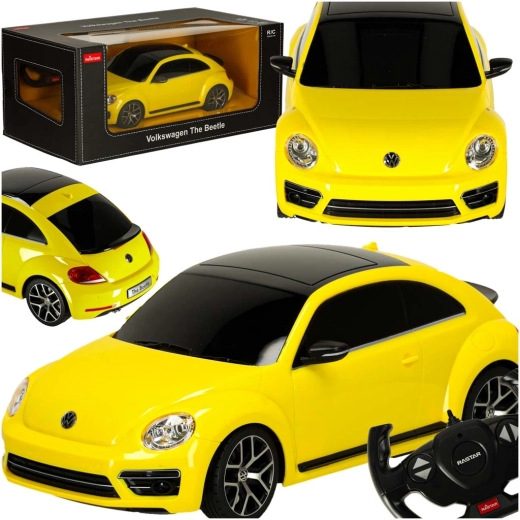 Voiture télécommandée Rastar Volkswagen Beetle 1:14 jaune