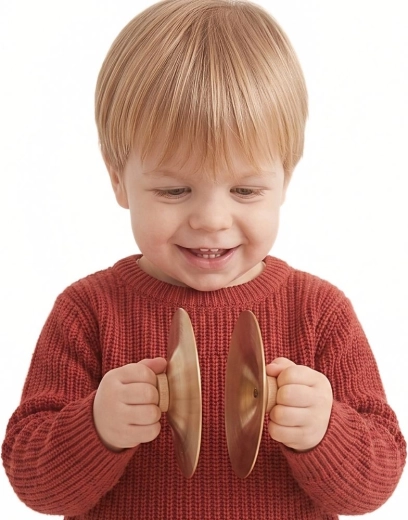 Cymbales musicales pour enfants Classic World 9 cm - 2 pièces