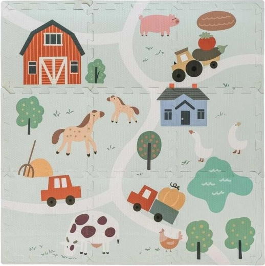 FreeOn Free2Play tapis de jeu en mousse puzzle ferme 9 pièces