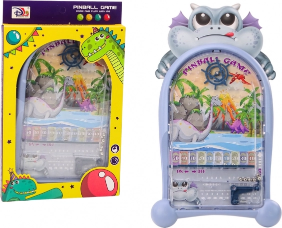 Jeu de flipper avec support bleu dragons et dinosaures