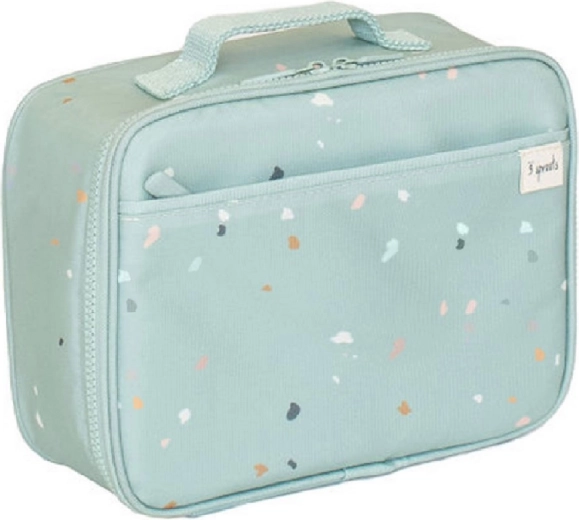 3 Sprouts sac à goûter en PET recyclé Terrazzo vert