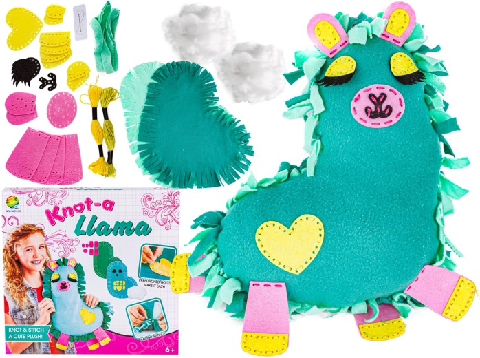 Kit créatif de couture : lama en peluche DIY