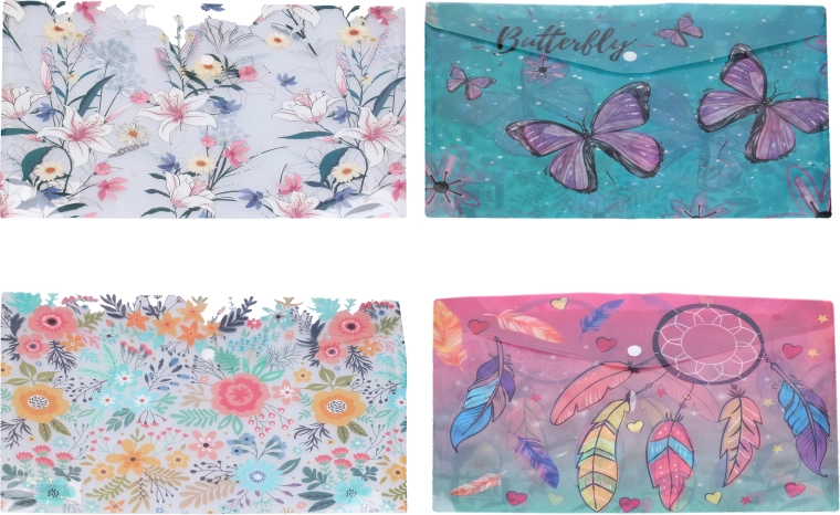 Chemise à bouton-pression 24 × 16,8 cm – assortiment de couleurs