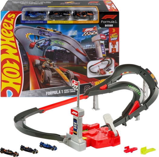 Hot Wheels HW Racing piste de course Formula 1 Sprint + 3 F1